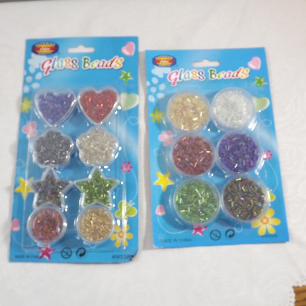 Colorful Glass Beads Lot